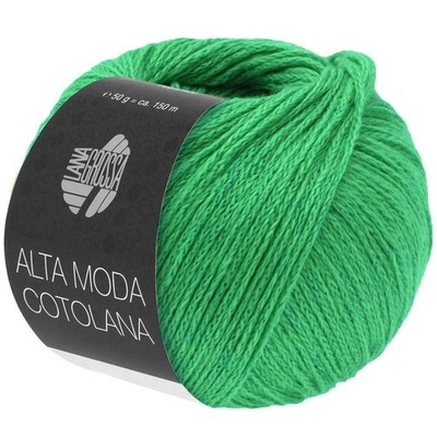 Wolle Kreativ! Lana Grossa - Alta Moda Cotolana - Fb. 49 smaragdgrün 50 g
