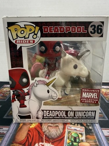 Funko Pop Rides Deadpool On Unicorn Collectors Corps #36 new in box