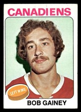 1975 TOPPS BOB GAINEY 278 VG HOCKEY MONTREAL CANADIENS