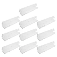  10 Pcs Travel Toothbrush Box Case Transparent Boxes with Hinged Lid