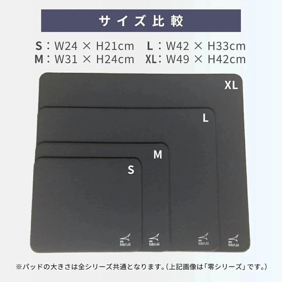 Artisan NINJA FX Zero Gaming Mouse Pad MID L Arancione Made in Japan NUOVO - Immagine 3 di 4