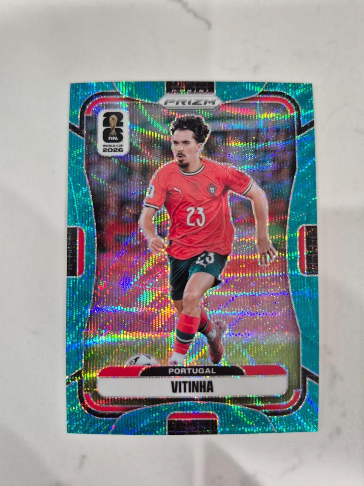 VITINHA 2026 Panini Prizm FIFA World Cup Teal Wave /99 Portugal PSG