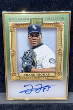 2024 Topps Gilded Hall Of Famers Frank Thomas Gold Framed Emerald PAR Auto /25