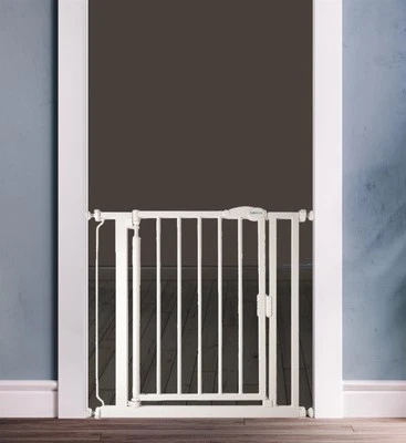 Safetots Baby Gate, Self Closing Safety Gate, White Pressure Range 75cm - 161cm