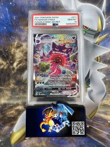 Pokemon TCG Fusion Strike Gengar Vmax 271/264 Alternate Art Secret Rare PSA 10