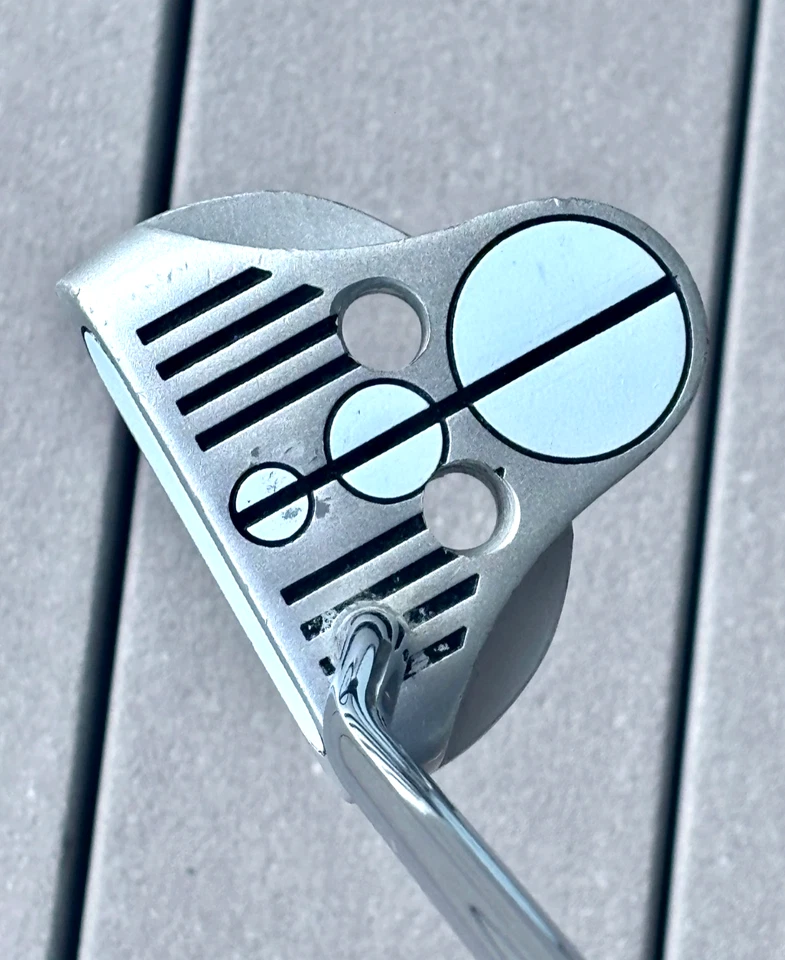 RAM ZEBRA C3 3-BALL PRECISION-BALANCED MALLET PUTTER Stepped Steel Shaft RH 34" - Image 2 of 4