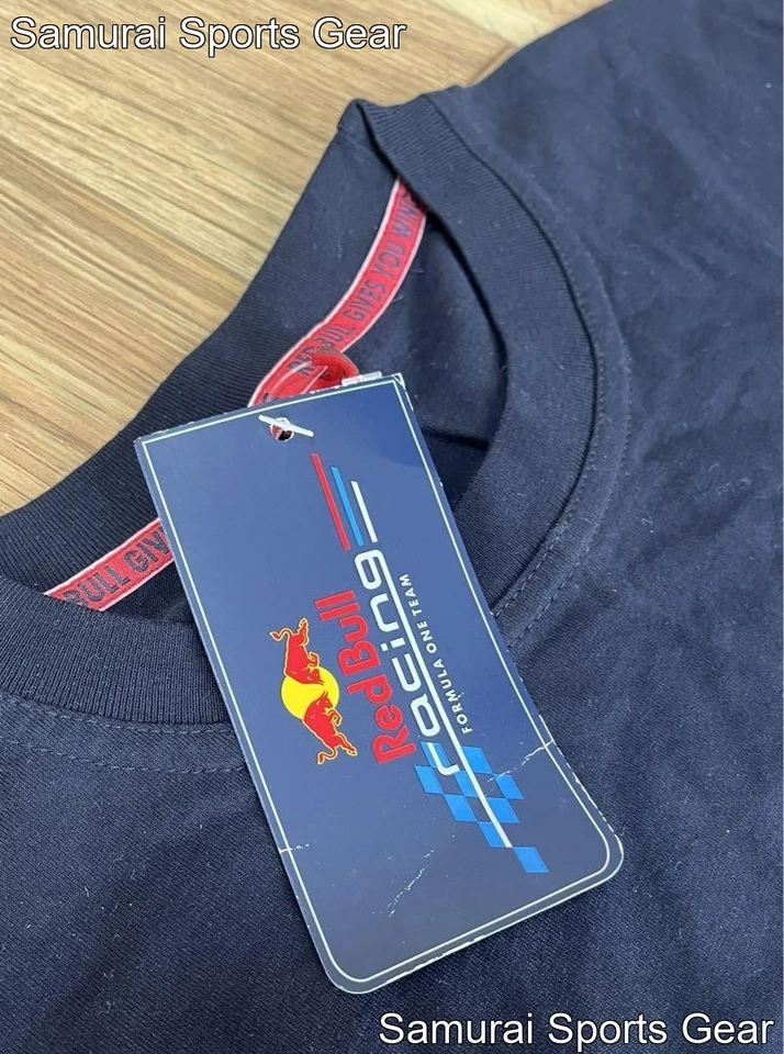 Sebastian Vettel Red Bull Racing Tee Navy Unused F1 Team Merch - Image 3 of 4