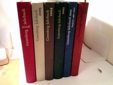 Konvolut: 6 Bände Gutenberg Jahrbücher Füs...