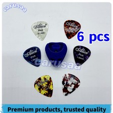 6pcs Thin 0.58-1.50mm Alice Guitar Picks Acoustic Electric Plectrums Assorted