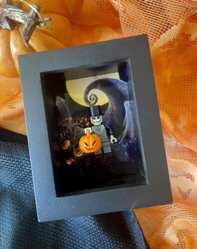 Pumpkin King Jack 3x4” Lego Shadow Box - Picture 1 of 2