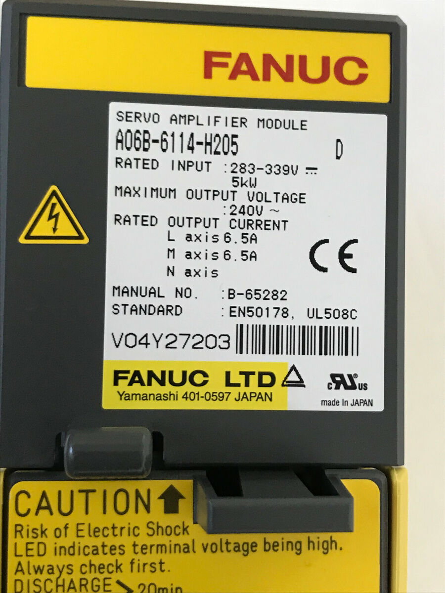FANUC A06B-6114-H205 SERVO AMPLIFIER MODULE *** | eBay FANUC A06B-6114-H205 SERVO AMPLIFIER MODULE *** | eBay
