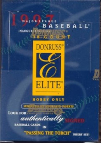 1997 DONRUSS ELITE BASEBALL BOX HOBBY NEW SEALED 1997 Donruss Elite Turn of the Century sealed box