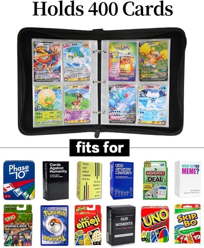 Pokemon Sammelalbum Ordner Kartentasche Sammelmappe PU-Leder für 400 Karten - Bild 5 von 6