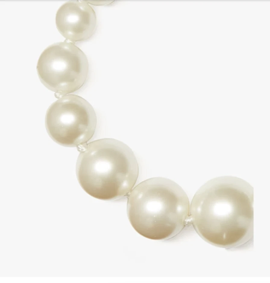 Pulsera Kate Spade Pearls Please Pearl Plateada Nueva + Bolsa para el Polvo Foto 4 de 4