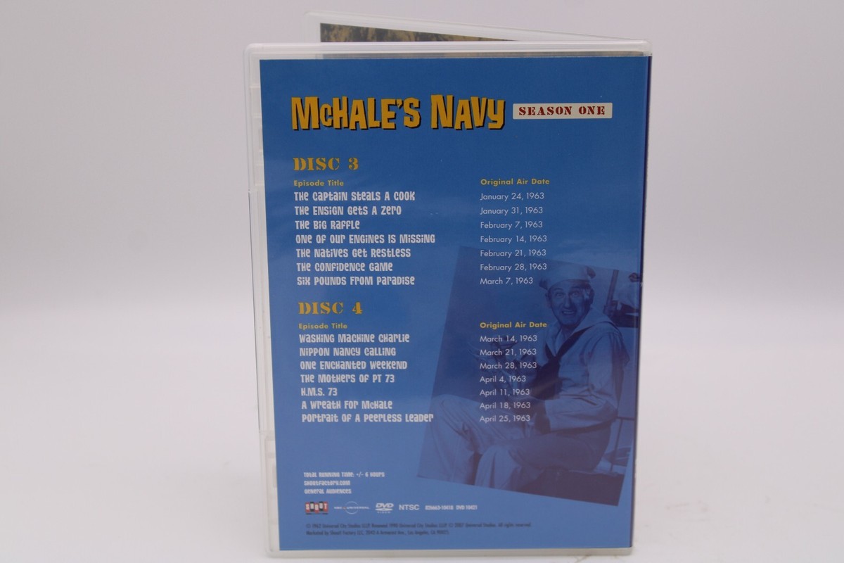 Mchale's Navy: Season One (DVD, 1962) 5 Disc Set 826663104189| eBay