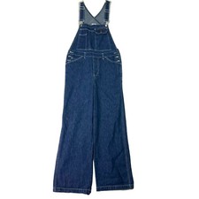 Vintage Calvin Klein Jeans Denim Carpenter Bib Overalls Size M CK Dark Wash 90s
