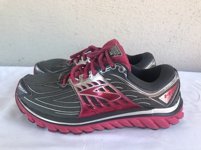Womens Brooks Glycerin 14 Pink Gray Running Shoes Size US 11 Sneakers B 