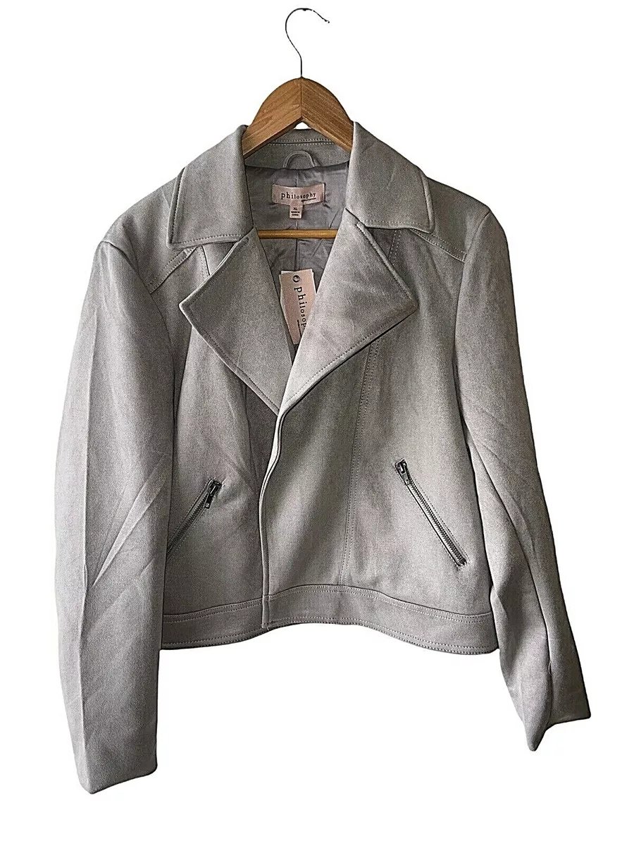 Philosophy faux leather jacket cheap