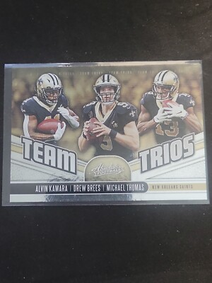 2019 ABSOLUTE TEAM TRIOS TT-NO NEW ORLEANS SAINTS BREES KAMARA THOMAS