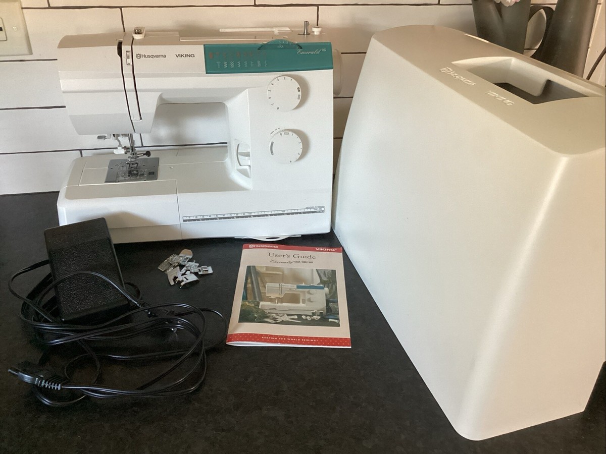Husqvarna Viking Emerald 116 Sewing Machine With Foot Pedal