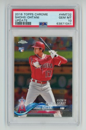 2018 Topps Chrome Update Shohei Ohtani RC #HMT32 - PSA 10 Gem Mint