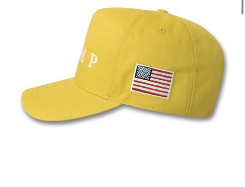 Limited Edition Yellow Trump Hat 2024 Snapback Cali Fame Cap Authentic MAGA - Picture 2 of 2