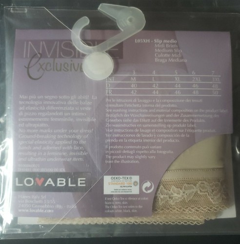 Liebenswerte Damen Unterwäsche LO5XH 1 Paar NUDO SKIN Gr. XL - Bild 5 von 5