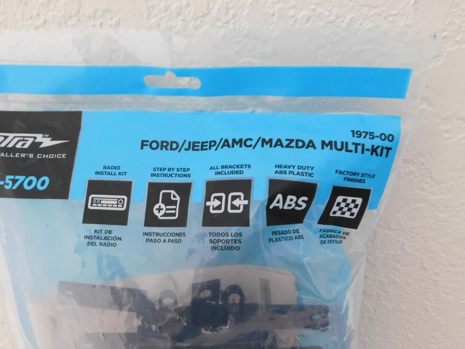 Kit múltiple de instalación Metra 99-5700 para Ford/Jeep/Lincoln/Mazda/Mercury 1975-00 Foto 2 de 3