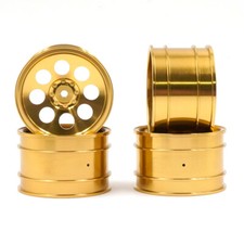 Yeah Racing WL-0171GD Alum CNC 8 Spoke Rim Set for Kyosho Optima / Mid / Javelin