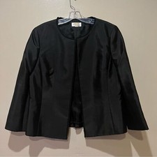 Talbots Black Silk Suit Set