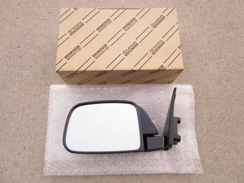 FITS: 89 - 95 TOYOTA PICKUP FRONT LEFT SIDE DOOR MIRROR BLACK OEM BRAND NEW