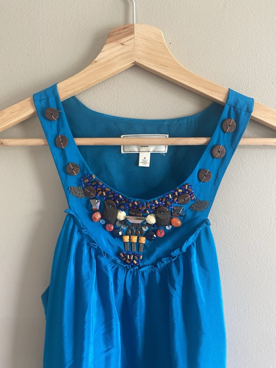 moulinette soeurs beaded dress Anthropologie Moulinette Soeurs Off White Beaded Cotton Tank (Medium)