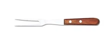 Deglon Sherwood Carving Fork 6-Inch Stainless Steel with Wooden Handle