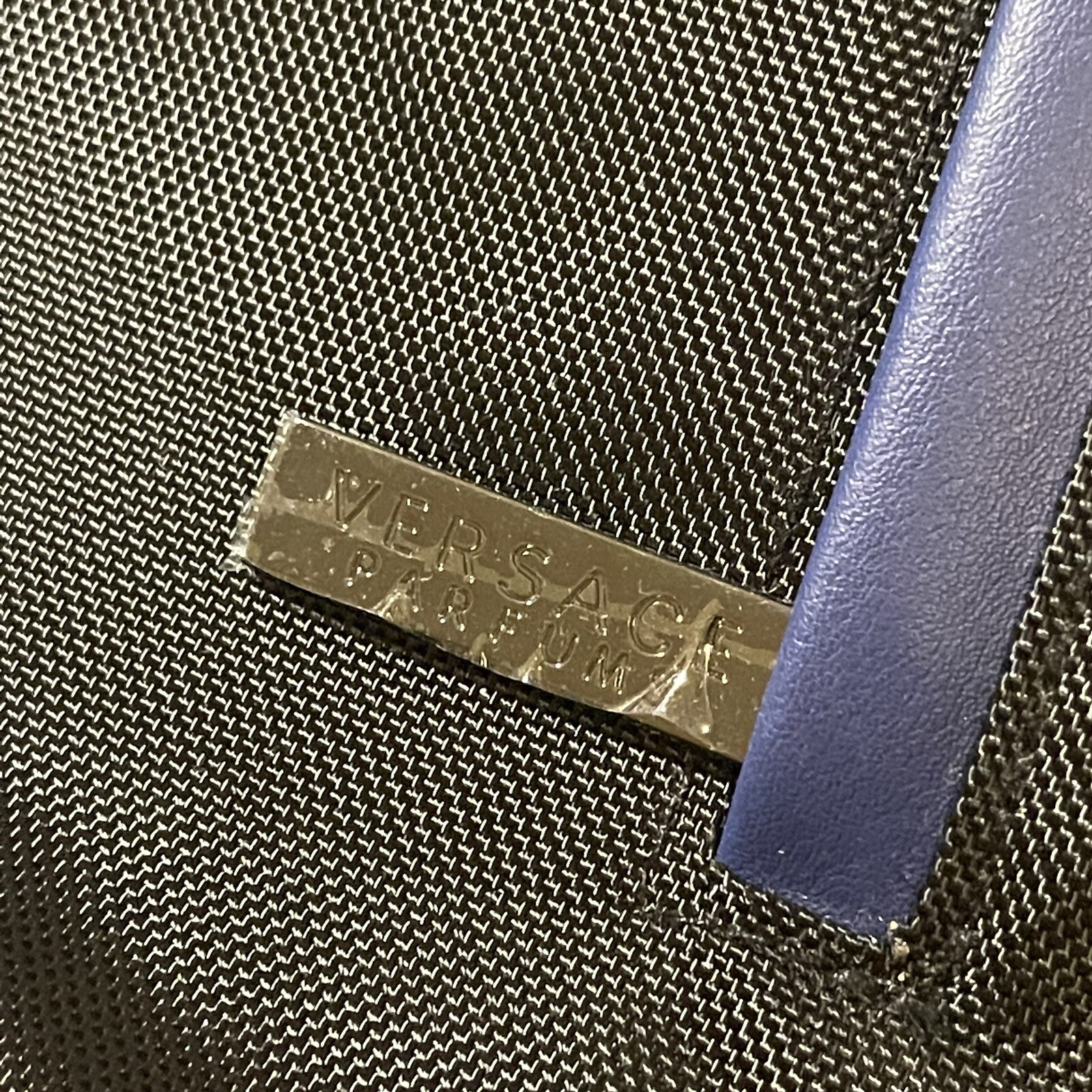 Versace Parfum Drawstring Backpack Blue Black Med… - image 7