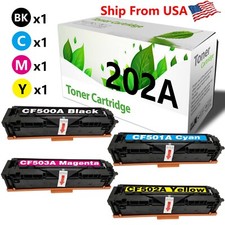  4PK,BCMY 202A Toner Cartridge CF500A CF501A CF502A CF503A for M280nw M281fdw