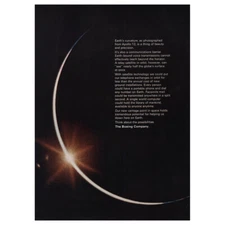 1971 Boeing: Earths Curvature Apollo 12 Vintage Print Ad
