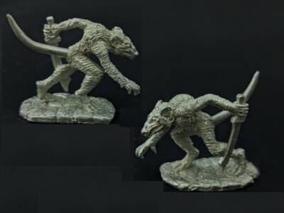 Goodman Games Dungeon Crawl Classics LawrenceGannu Wererat Hybrid Form Miniature