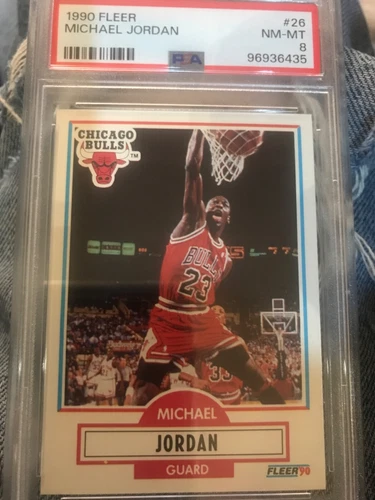 1990-91 Fleer - Michael Jordan #26 PSA 8 Card