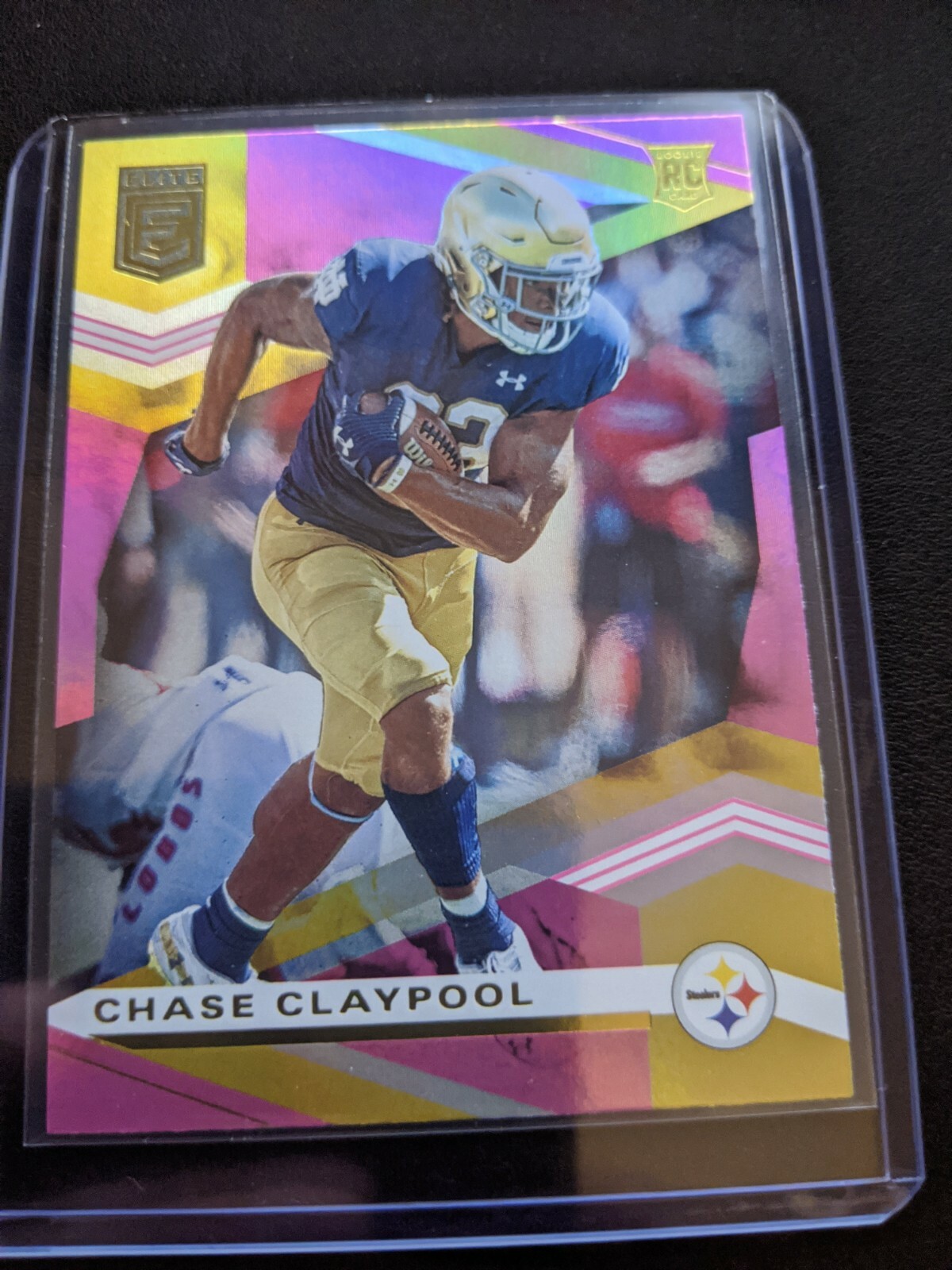 2020 Panini Donruss Elite Chase Claypool Rookie Pink Parallel Steelers #147 RC