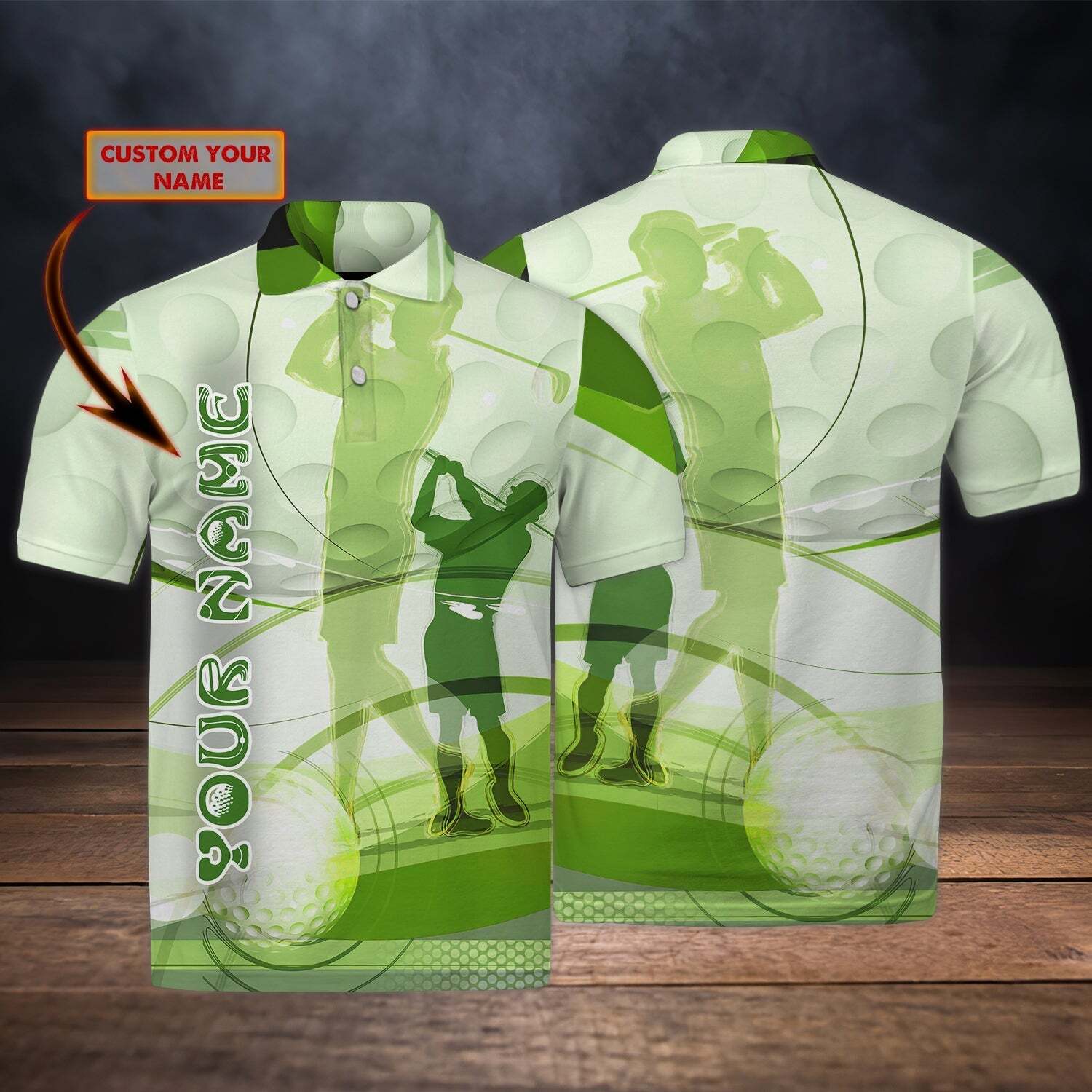 Custom Name Polo Shirt Outfit For Golfers Golf Fans Polo Shirt Gift for