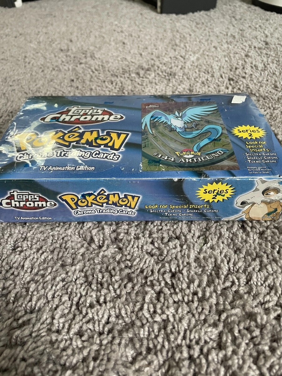 pokemon topps chrome booster box 2000 Topps Chrome Pokemon Series 1 Booster Box sold at auction on 14th May