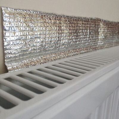 0.6m X 5m Yuzet Radiator Insulation Foil Reflector Roll DIY Panels BULK  Roll for sale online | eBay
