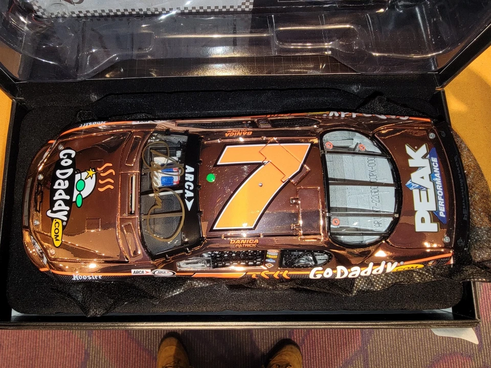 2010 Danica Patrick #7 Autographed Go Daddy 1:24 ELITE  Impala - COPPER Finish - Image 3 of 4