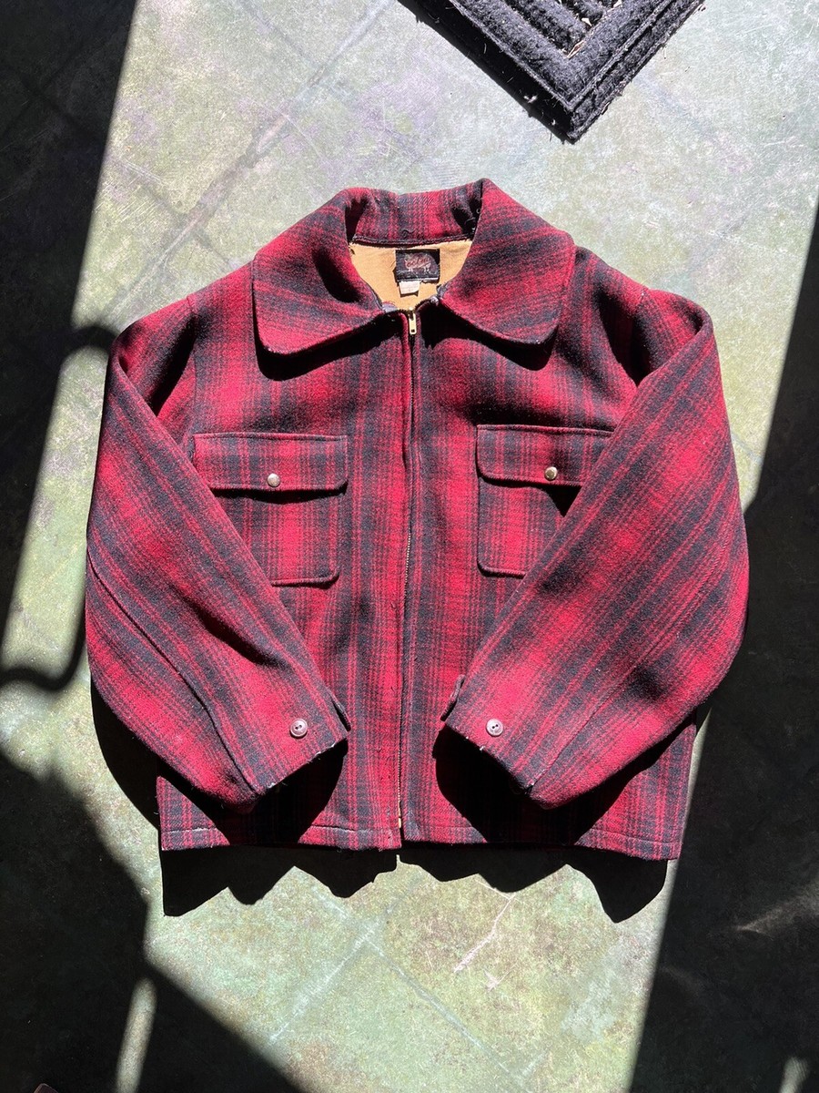 Vintage 1940s Woolrich Hunting Jacket Talon Zipper Size 44