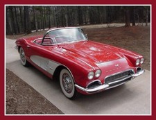1961 Chevrolet Corvette Toolbox - Refrigerator Magnet 42 Mil