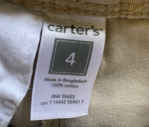 2 Boys Shorts. Both Have Elastic Size Inside. Size 4 EUC Carters - Picture 3 of 10