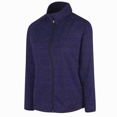 Damen Oberteil Lagenlook Pullover Raglan Langarm Thermo Winddicht Gefüttert Island Grün