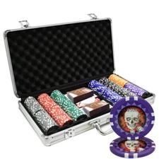 300pcs SKULL POKER CHIPS SET BY MRC POKER