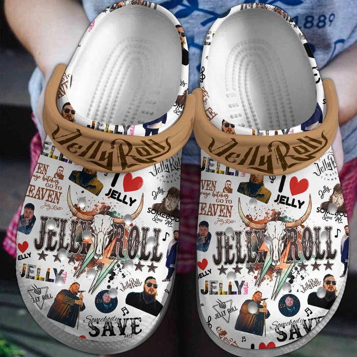 Stylish And Comfortable Singer Jelly Roll Music Clogs