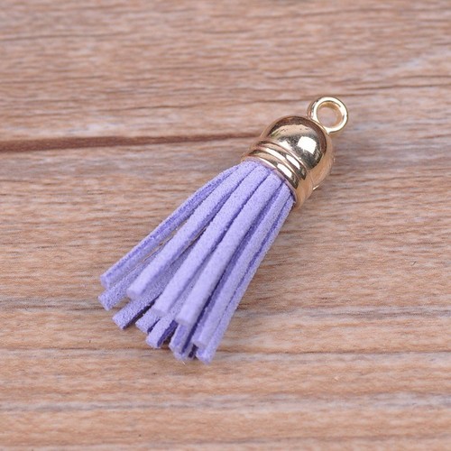 20pcs 4cm Tassel Faux Suede Trim Mixed Craft Applique Jewelry Making DIY Pendant - Picture 26 of 27